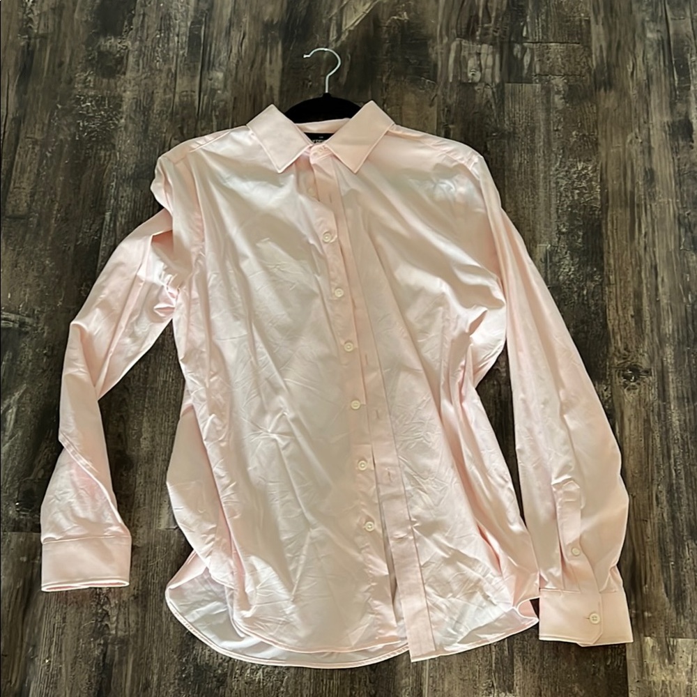 Express Pink Tailored Dress Shirt